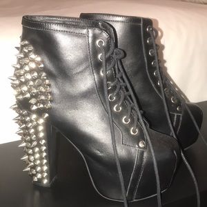 Jeffrey Campbell Spike Lita booties 5.5